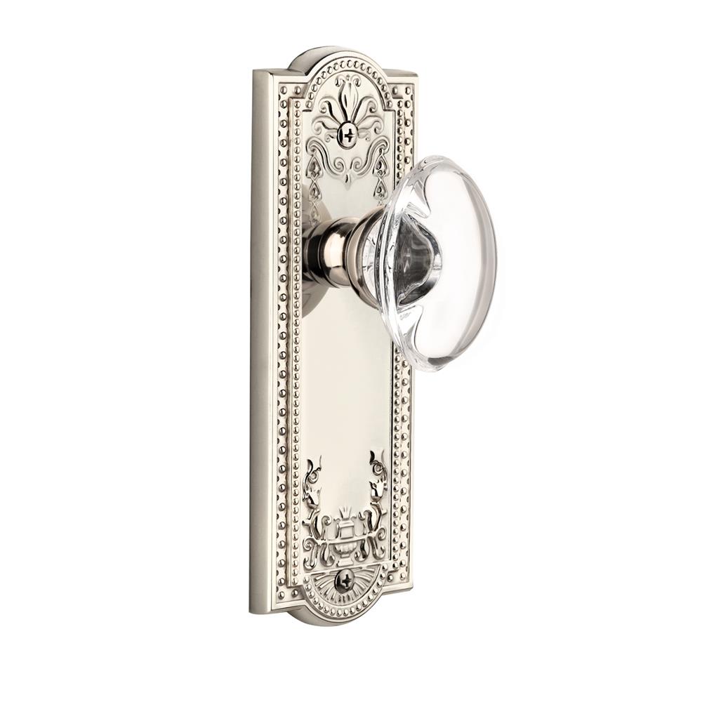 Grandeur by Nostalgic Warehouse PARPRO Complete Passage Set Without Keyhole - Parthenon Plate with Provence Knob in Polished Nickel